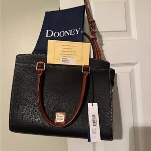 Dooney & Bourke Pebble Grain Blair in Black, NEW with tags, dust bag, reg. card
